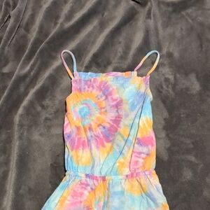 Colorful Tie-Dye Spaghetti Strap Dress